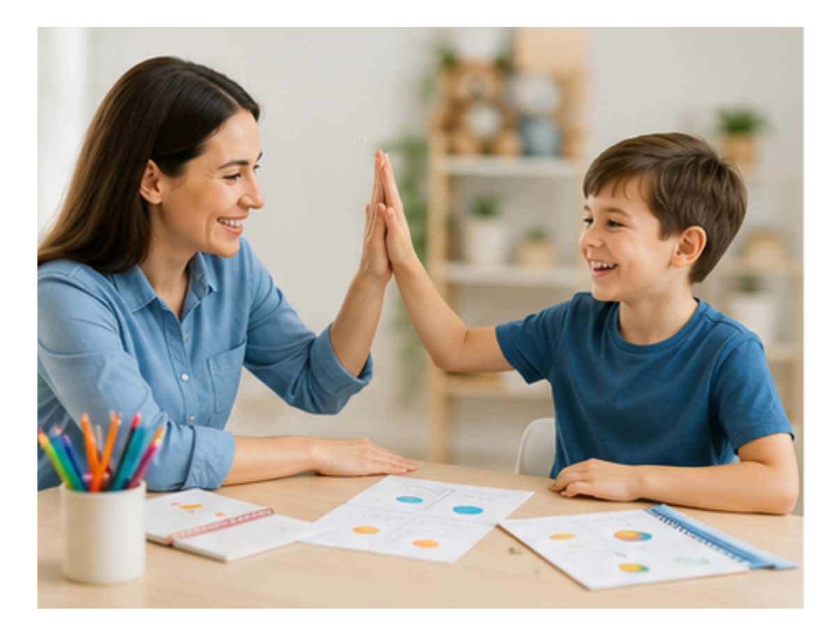 Parent and child building skills at home